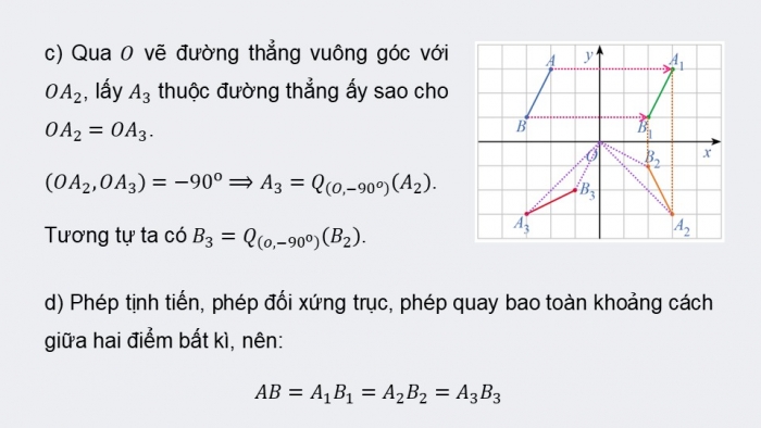 Giáo án điện tử chuyên đề Toán 11 cánh diều Bài 1: Phép dời hình (P3)