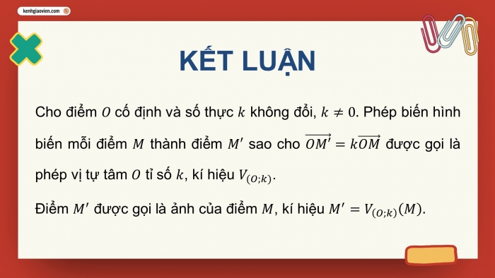 Giáo án điện tử chuyên đề Toán 11 cánh diều Bài 2: Phép đồng dạng