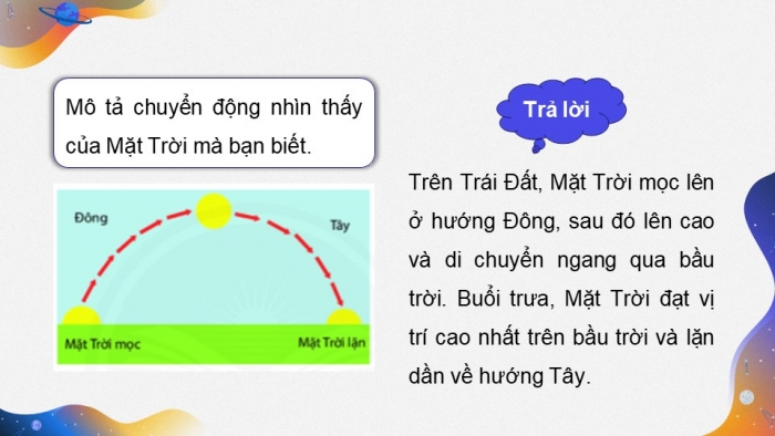 Giáo án điện tử chuyên đề Vật lí 10 cánh diều Bài 2: Chuyển động nhìn thấy của bầu trời