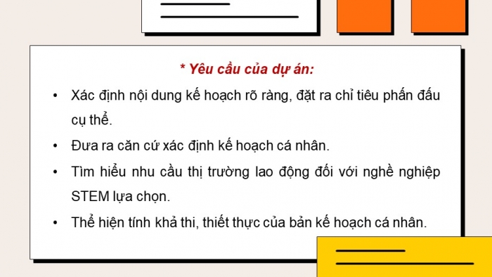 Giáo án điện tử chuyên đề Thiết kế và Công nghệ 10 cánh diều Bài 13: Dự án Xây dựng kế hoạch cá nhân thích ứng với nghề nghiệp STEM