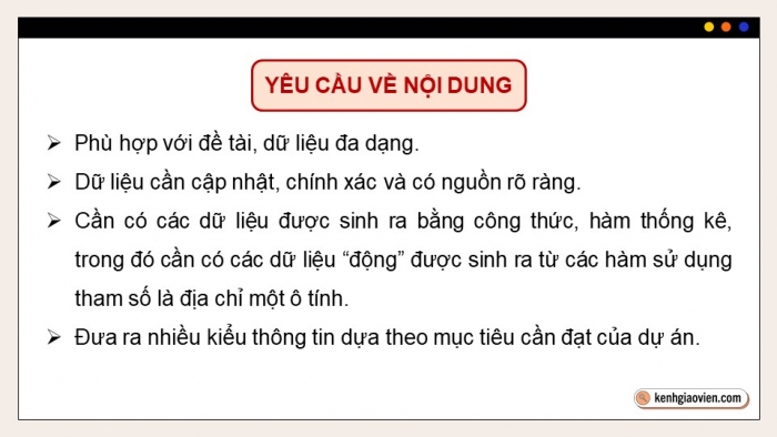 Giáo án điện tử chuyên đề Tin học ứng dụng 10 cánh diều CĐ 3: Dự án Thực hành sử dụng phần mềm bảng tính