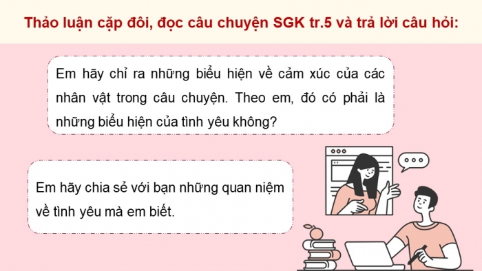 Giáo án điện tử chuyên đề Kinh tế pháp luật 10 cánh diều Bài 1: Tình yêu