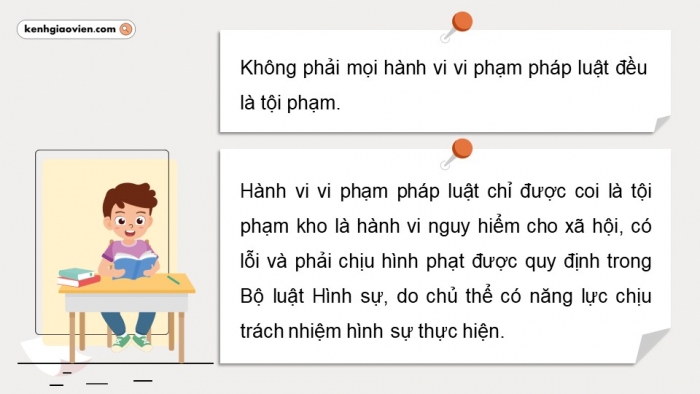 Giáo án điện tử chuyên đề Kinh tế pháp luật 10 cánh diều Bài 9: Khái niệm, các nguyên tắc của pháp luật hình sự