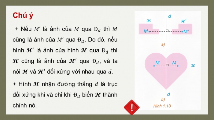 Giáo án điện tử chuyên đề Toán 11 kết nối Bài 3: Phép đối xứng trục