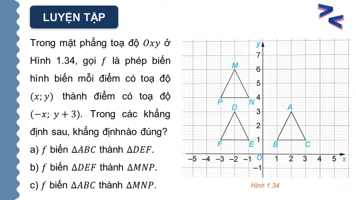 Giáo án điện tử chuyên đề Toán 11 kết nối Bài 5: Phép dời hình