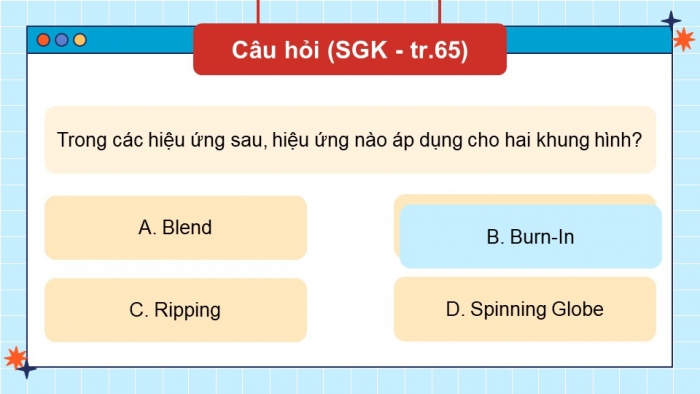 Giáo án điện tử chuyên đề Tin học ứng dụng 11 kết nối Bài 14: Tạo hiệu ứng cho ảnh động