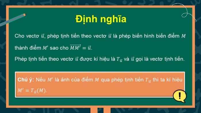 Giáo án điện tử chuyên đề Toán 11 chân trời Bài 2: Phép tịnh tiến