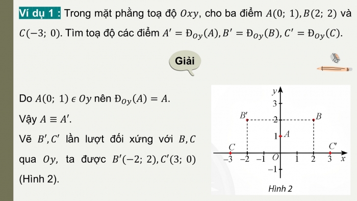 Giáo án điện tử chuyên đề Toán 11 chân trời Bài 3: Phép đối xứng trục