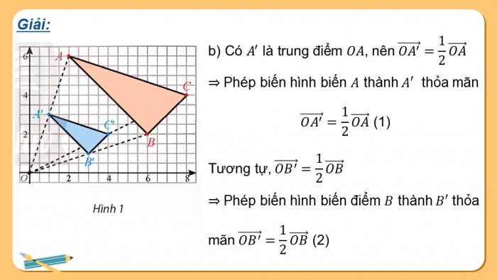 Giáo án điện tử chuyên đề Toán 11 chân trời Bài 6: Phép vị tự