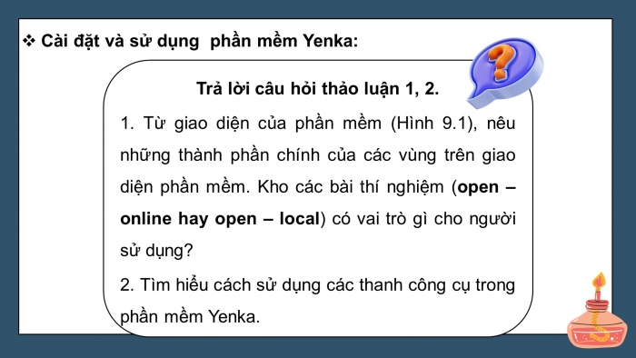 Giáo án điện tử chuyên đề Hoá học 10 chân trời Bài 9: Thực hành thí nghiệm hoá học ảo