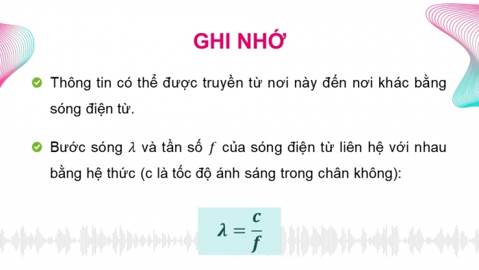 Giáo án điện tử chuyên đề Vật lí 11 cánh diều Bài 1: Biến điệu