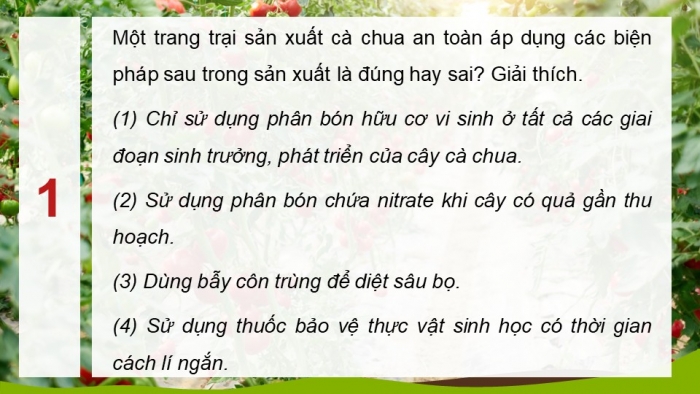 Giáo án điện tử chuyên đề Sinh học 11 cánh diều Ôn tập CĐ 1