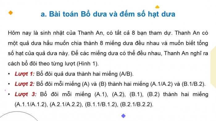 Giáo án điện tử chuyên đề Khoa học máy tính 11 cánh diều Bài 1: Ý tưởng chia để trị