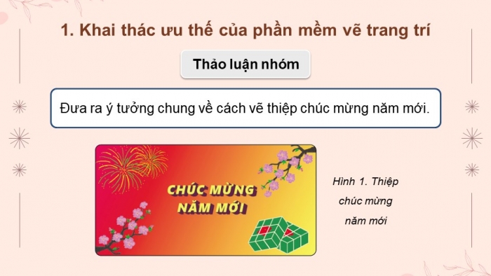 Giáo án điện tử chuyên đề Tin học ứng dụng 11 cánh diều Bài 3: Tạo sản phẩm vẽ trang trí trong thực tiễn