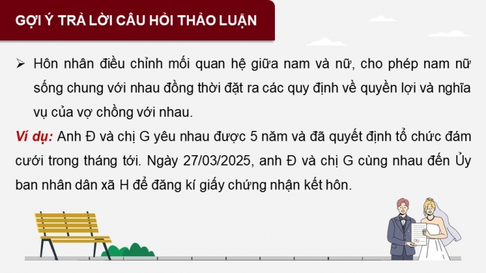 Giáo án điện tử chuyên đề Kinh tế pháp luật 10 cánh diều Bài 2: Hôn nhân