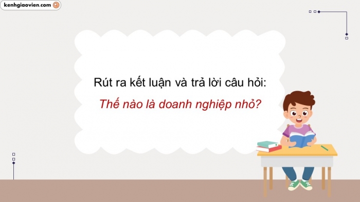 Giáo án điện tử chuyên đề Kinh tế pháp luật 10 cánh diều Bài 4: Doanh nghiệp nhỏ và lĩnh vực sản xuất kinh doanh của doanh nghiệp nhỏ