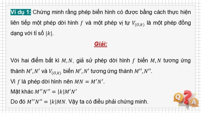 Giáo án điện tử chuyên đề Toán 11 kết nối Bài 7: Phép đồng dạng