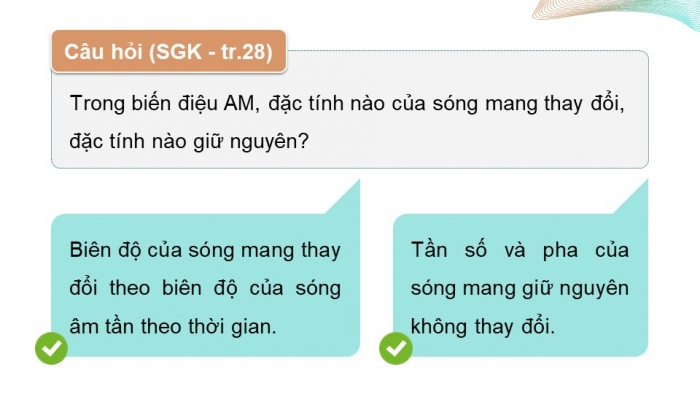 Giáo án điện tử chuyên đề Vật lí 11 kết nối Bài 4: Biến điệu