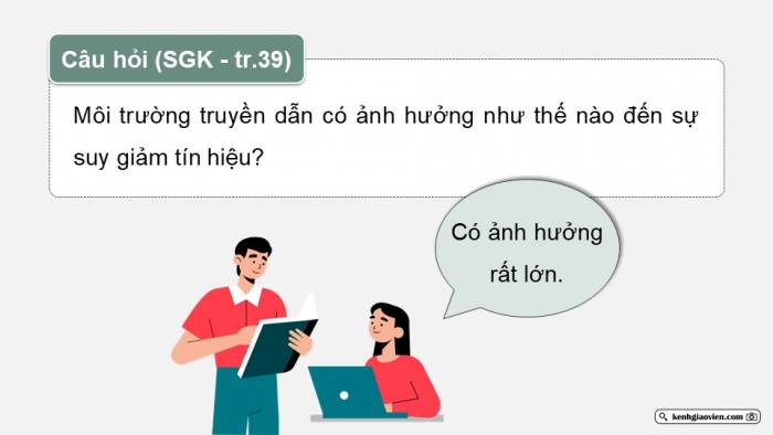 Giáo án điện tử chuyên đề Vật lí 11 kết nối Bài 6: Suy giảm tín hiệu