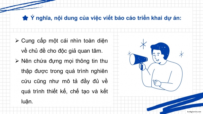 Giáo án điện tử chuyên đề Công nghệ cơ khí 11 kết nối Bài 3: Báo cáo kết quả triển khai dự án