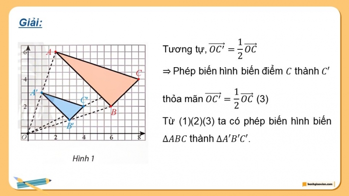 Giáo án điện tử chuyên đề Toán 11 chân trời Bài 6: Phép vị tự