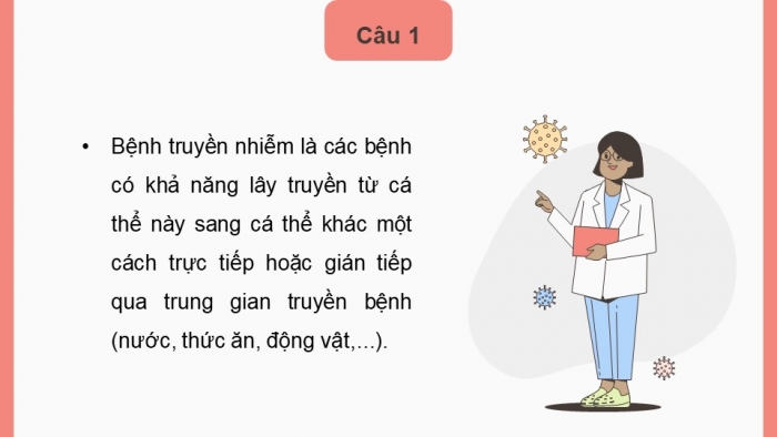 Giáo án điện tử chuyên đề Sinh học 11 chân trời Bài 6: Một số bệnh dịch phổ biến ở người