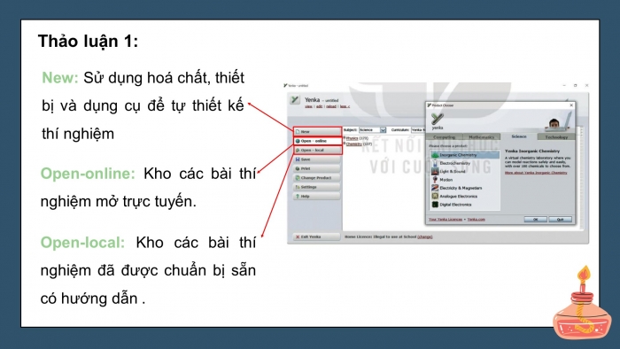 Giáo án điện tử chuyên đề Hoá học 10 chân trời Bài 9: Thực hành thí nghiệm hoá học ảo