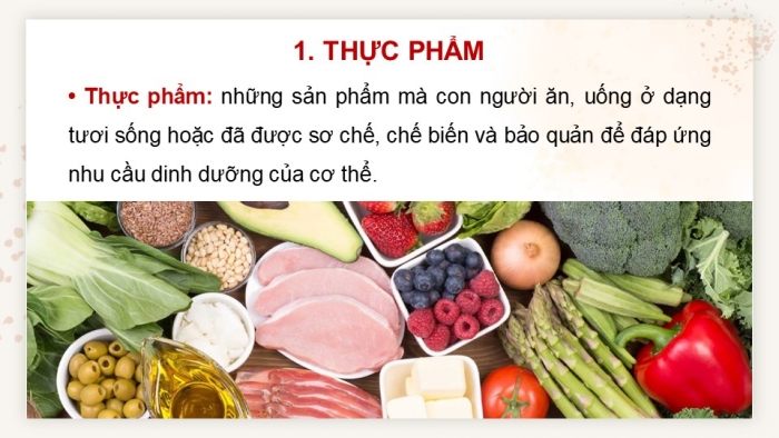 Giáo án điện tử chuyên đề Sinh học 11 cánh diều Bài 8: Vệ sinh an toàn thực phẩm và nguyên nhân gây ngộ độc thực phẩm