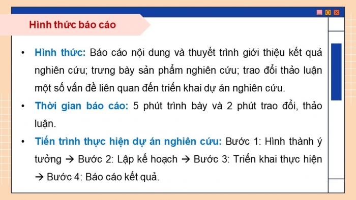 Giáo án điện tử chuyên đề Công nghệ cơ khí 11 cánh diều Bài 4: Dự án Nghiên cứu 