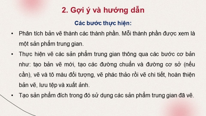 Giáo án điện tử chuyên đề Tin học ứng dụng 11 cánh diều Bài 4: Thực hành tổng hợp vẽ trang trí