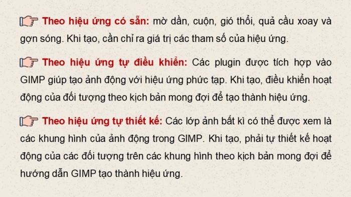 Giáo án điện tử chuyên đề Tin học ứng dụng 11 cánh diều Bài 6: Tạo ảnh động với hiệu ứng tự thiết kế