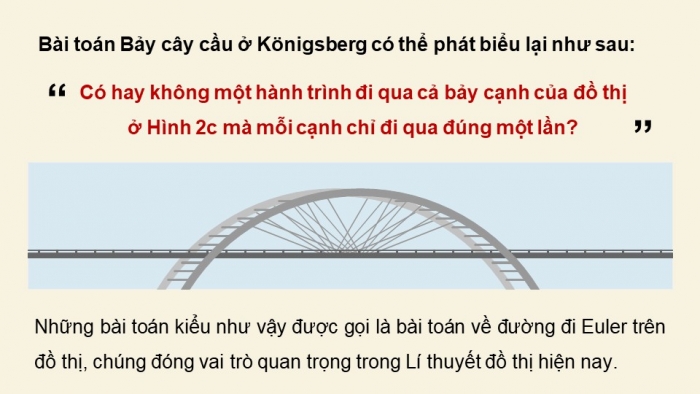 Giáo án điện tử chuyên đề Toán 11 cánh diều Bài 1: Một vài yếu tố của Lí thuyết đồ thị. Đường đi Euler và đường đi Hamilton