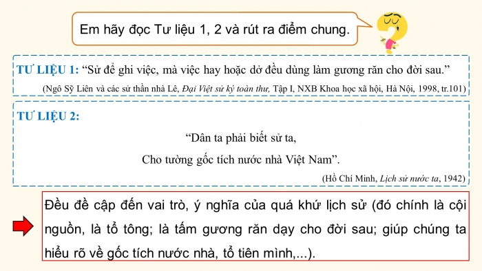 Giáo án điện tử Lịch sử 10 kết nối Bài 2: Tri thức lịch sử và cuộc sống