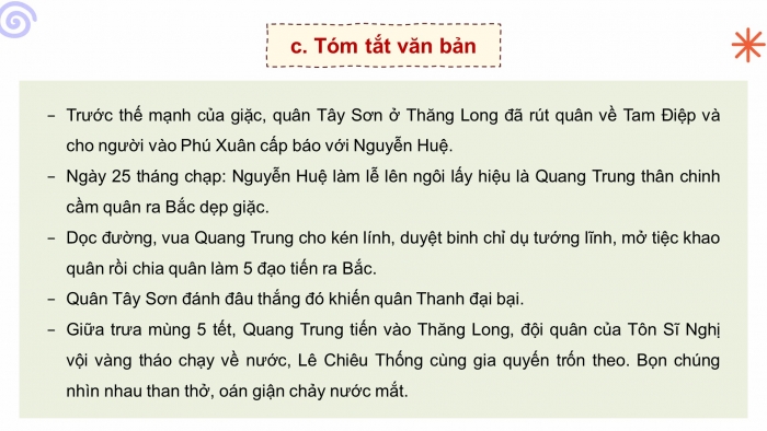 Giáo án powerpoint dạy thêm Ngữ văn 8 cánh diều Bài 8 Đọc 1: Quang Trung đại phá quân Thanh