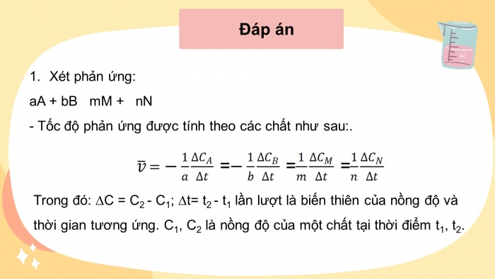 Giáo án điện tử hóa học 10 cánh diều bài 16: Tốc độ phản ứng hóa học