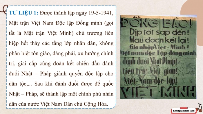 Giáo án điện tử Lịch sử 10 cánh diều Bài 15: Khối đại đoàn kết dân tộc trong lịch sử Việt Nam