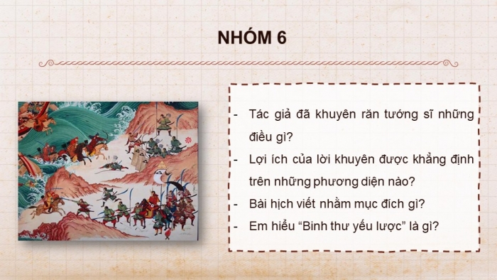 Giáo án powerpoint dạy thêm Ngữ văn 8 cánh diều Bài 5 VB 1: Hịch tướng sĩ