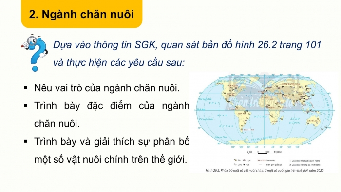 Giáo án điện tử địa lí 10 chân trời bài 26: Địa lí ngành nông nghiệp, lâm nghiệp, thủy sản