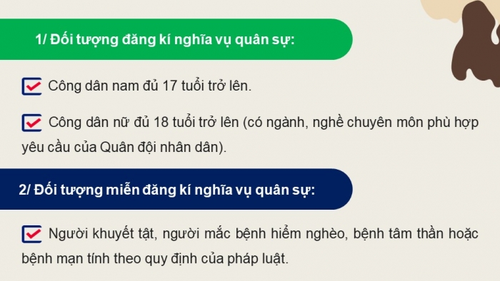 Giáo án điện tử Quốc phòng an ninh 11 kết nối Bài 2: Luật Nghĩa vụ quân sự và trách nhiệm của học sinh