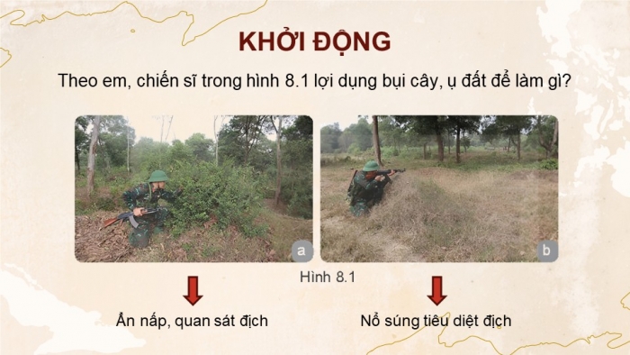 Giáo án điện tử Quốc phòng an ninh 11 kết nối Bài 8: Lợi dụng địa hình, địa vật