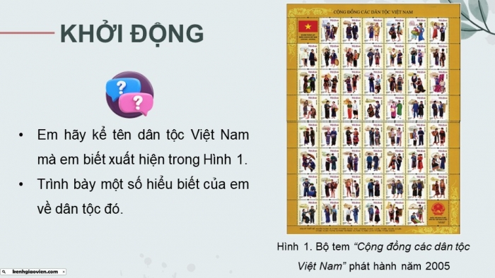 Giáo án điện tử Lịch sử 10 cánh diều Bài 14: Các dân tộc trên đất nước Việt Nam (P1)