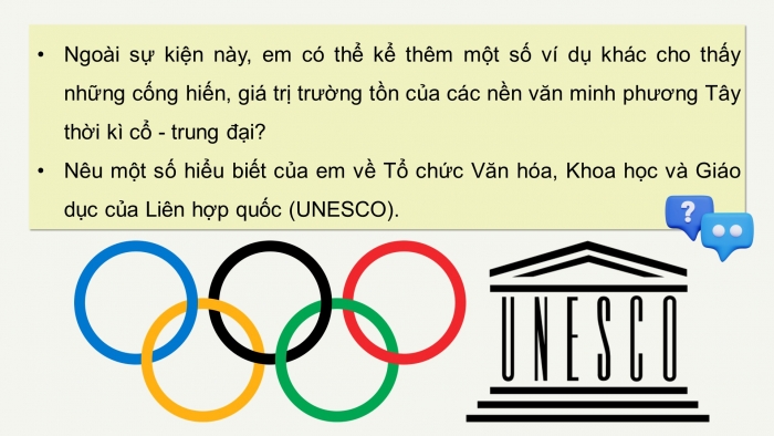 Giáo án điện tử Lịch sử 10 cánh diều Bài 5: Một số nền văn minh phương Tây thời cổ – trung đại (P1)