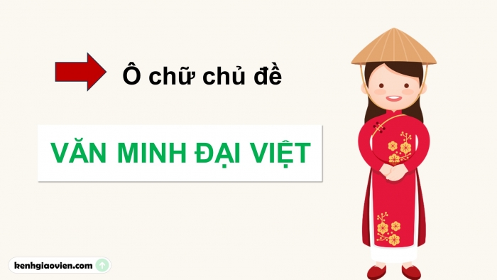 Giáo án điện tử Lịch sử 10 cánh diều Bài 13: Một số thành tựu của văn minh Đại Việt (P1)