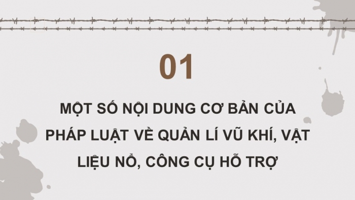Giáo án điện tử Quốc phòng an ninh 11 kết nối Bài 7: Pháp luật về quản lí vũ khí, vật liệu nổ, công cụ hỗ trợ