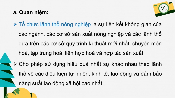 Giáo án điện tử địa lí 10 chân trời bài 27: Tổ chức lãnh thổ nông nghiệp, vấn đề phát triển nông nghiệp hiện đại và định hướng phát triển nông nghiệp