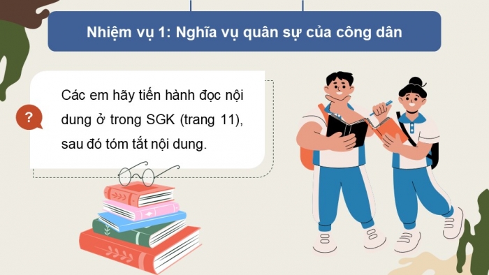 Giáo án điện tử Quốc phòng an ninh 11 kết nối Bài 2: Luật Nghĩa vụ quân sự và trách nhiệm của học sinh