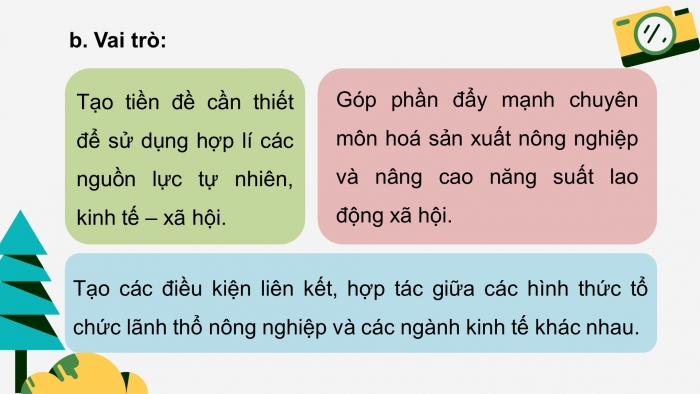 Giáo án điện tử địa lí 10 chân trời bài 27: Tổ chức lãnh thổ nông nghiệp, vấn đề phát triển nông nghiệp hiện đại và định hướng phát triển nông nghiệp