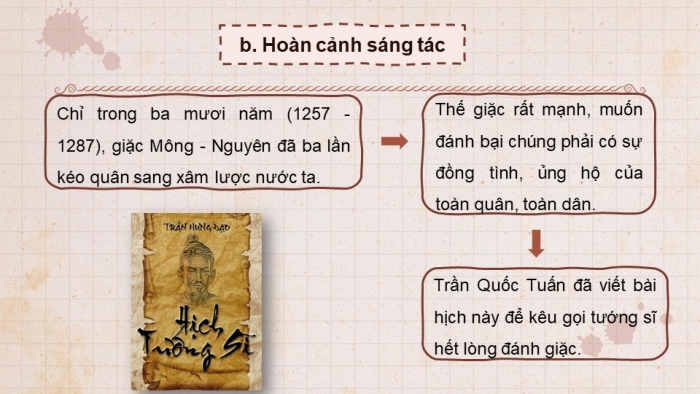 Giáo án powerpoint dạy thêm Ngữ văn 8 cánh diều Bài 5 VB 1: Hịch tướng sĩ