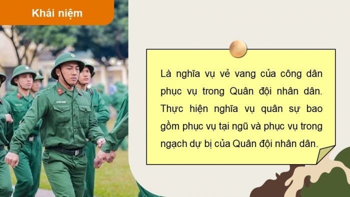 Giáo án điện tử Quốc phòng an ninh 11 kết nối Bài 2: Luật Nghĩa vụ quân sự và trách nhiệm của học sinh