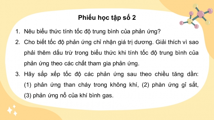 Giáo án điện tử hóa học 10 cánh diều bài 16: Tốc độ phản ứng hóa học